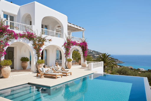Luxury home with a pool