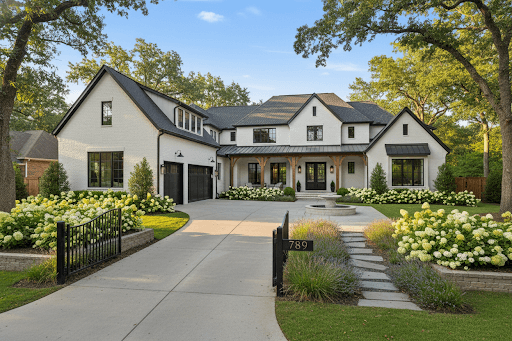Modern home exterior